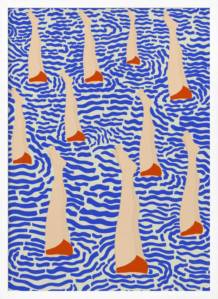 Untitled Art Print UK — Abstract Vibrant Wall Art — Living Room — Wall It All Prints