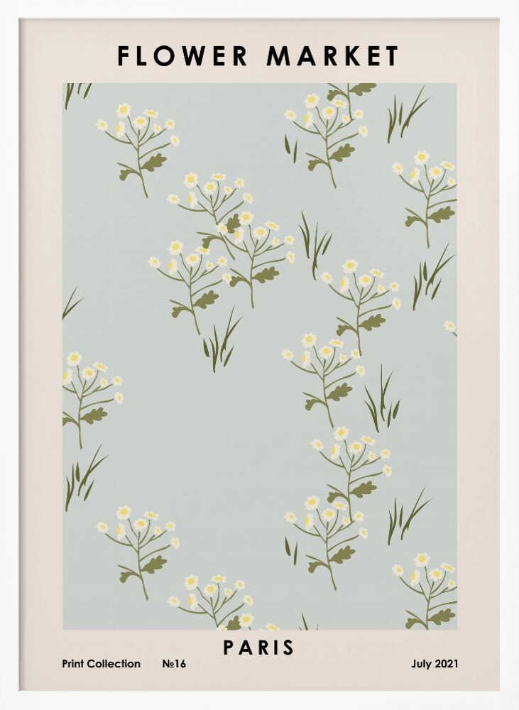 Flower Market Paris Art Print UK — Botanical Vibrant Wall Art — Bedroom — Wall It All Prints