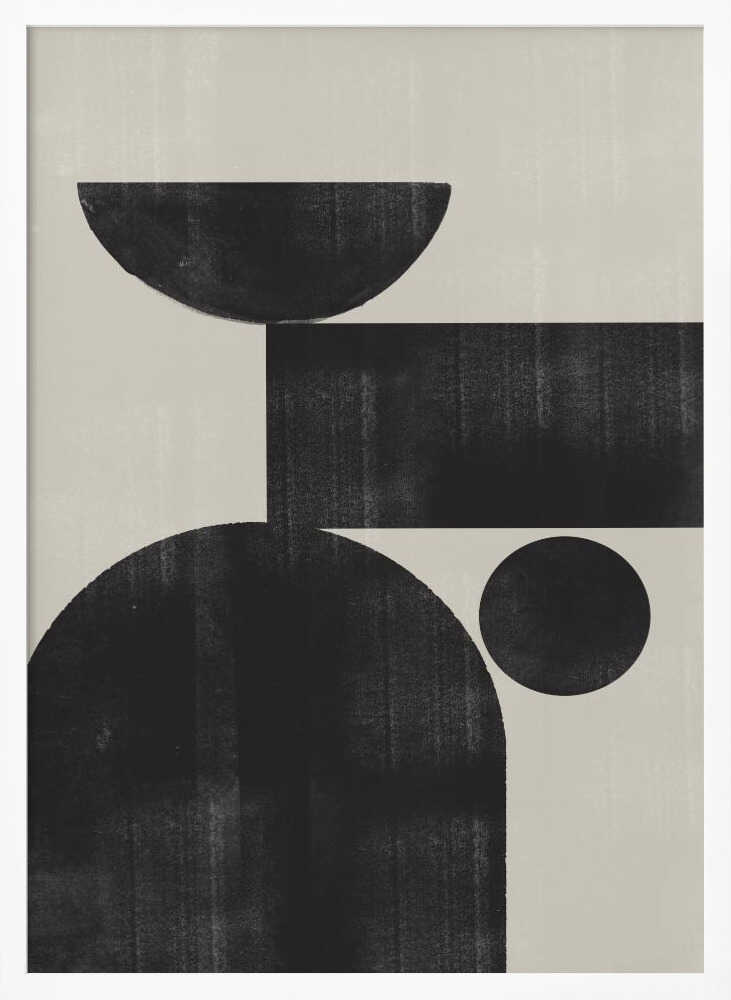 Geometric Harmony Art Print UK — Abstract Dark Wall Art — Office — Wall It All Prints