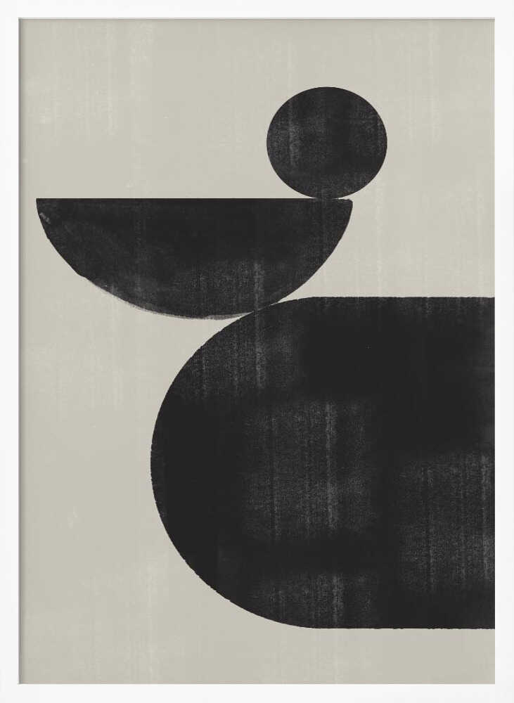 Geometric Harmony Art Print UK — Abstract Dark Wall Art — Office — Wall It All Prints