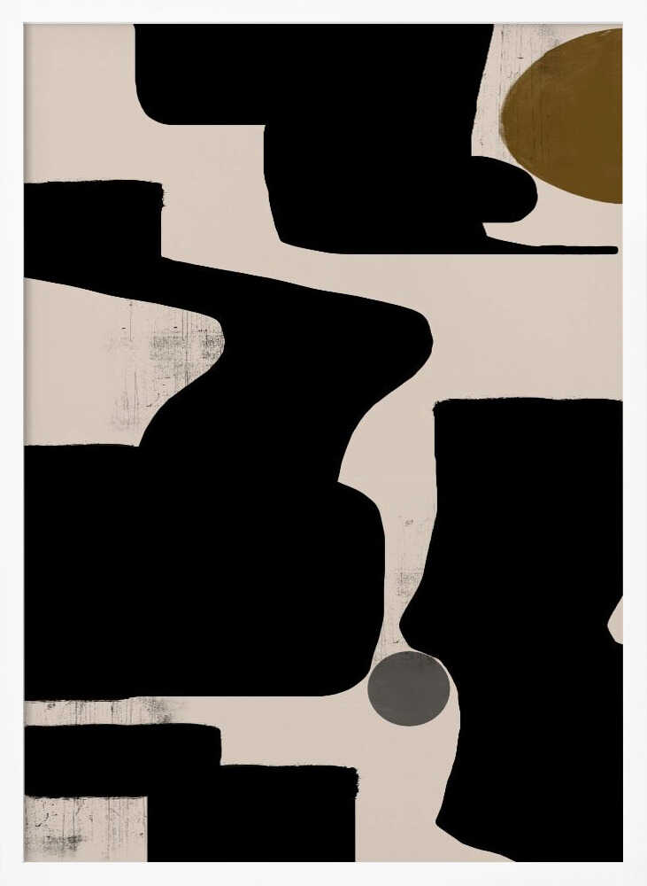 Curves and Shadows Art Print UK — Abstract Vibrant Wall Art — Office — Wall It All Prints