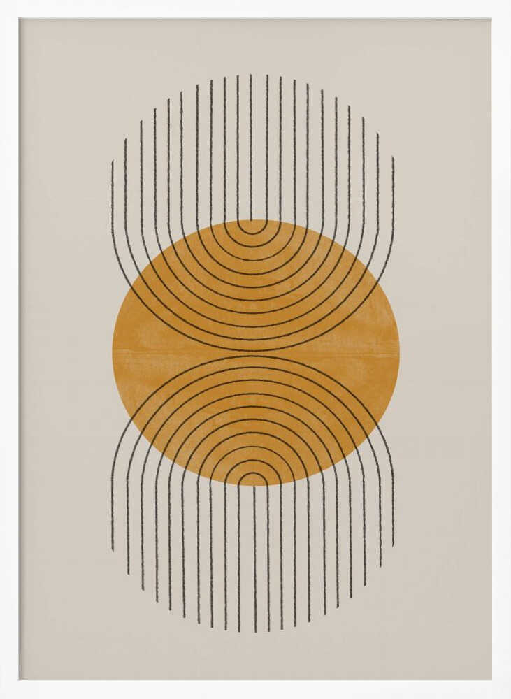 Symmetric Waves Art Print UK — Abstract Calm Wall Art — Bedroom — Wall It All Prints