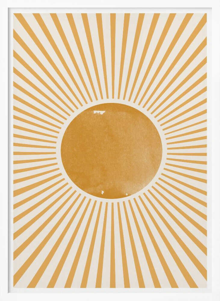 Radiant Dawn Burst Art Print UK — Abstract Vibrant Wall Art — Office — Wall It All Prints