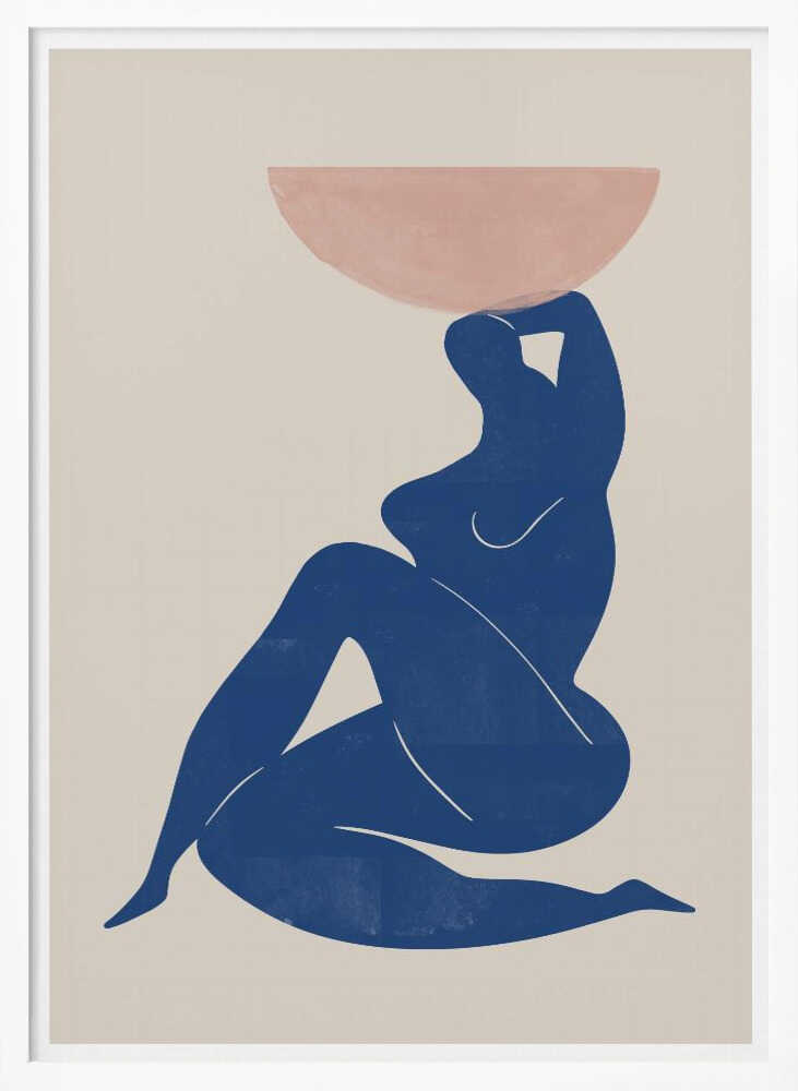 Harmony in Blue Art Print UK — Abstract Calm Wall Art — Bedroom — Wall It All Prints