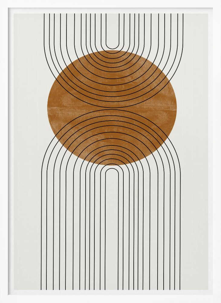 Circular Harmony Art Print UK — Abstract Minimal Wall Art — Office — Wall It All Prints