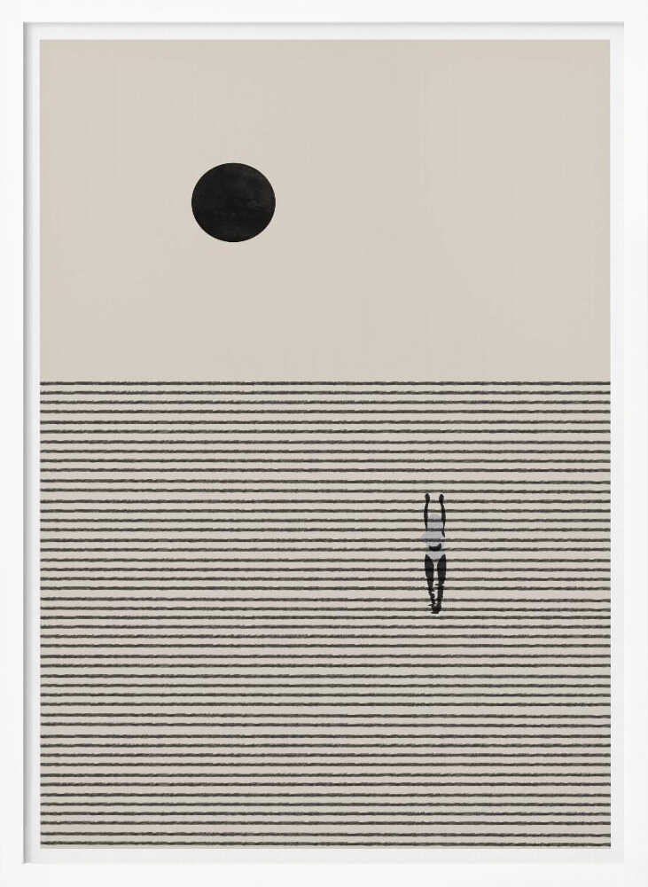 Solitude's Journey Art Print UK — Abstract Calm Wall Art — Bedroom — Wall It All Prints