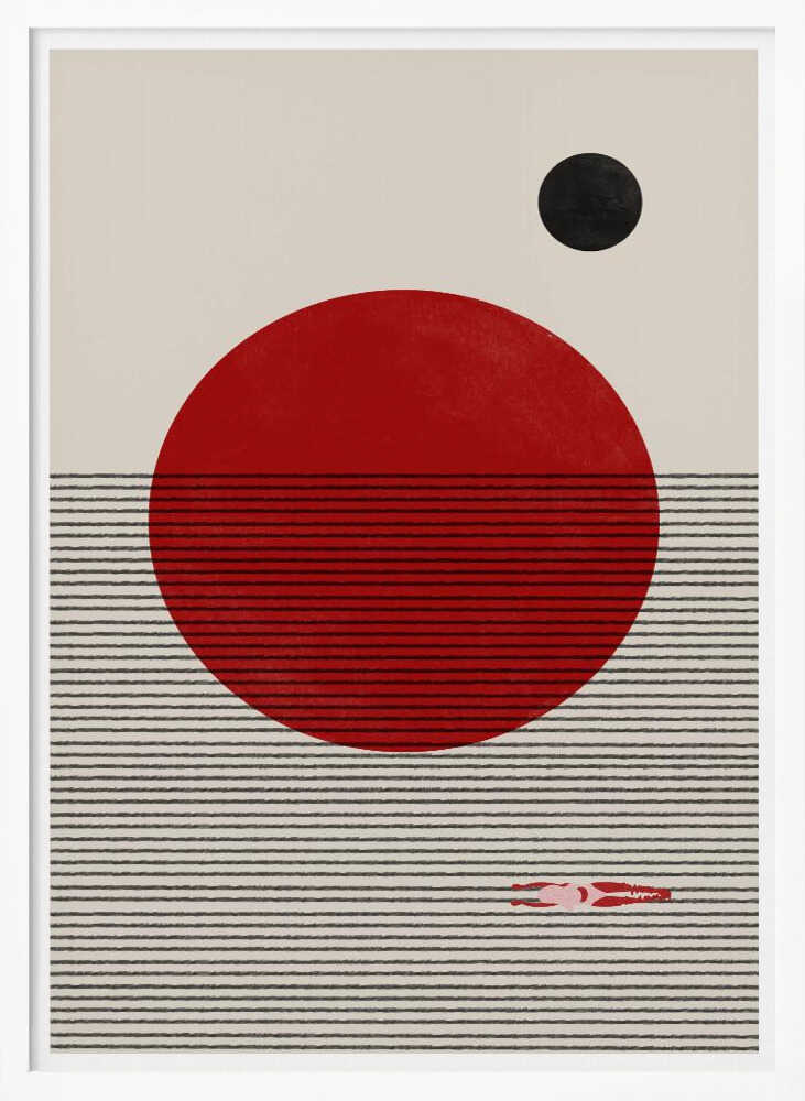 Floating Horizons Art Print UK — Abstract Dark Wall Art — Office — Wall It All Prints