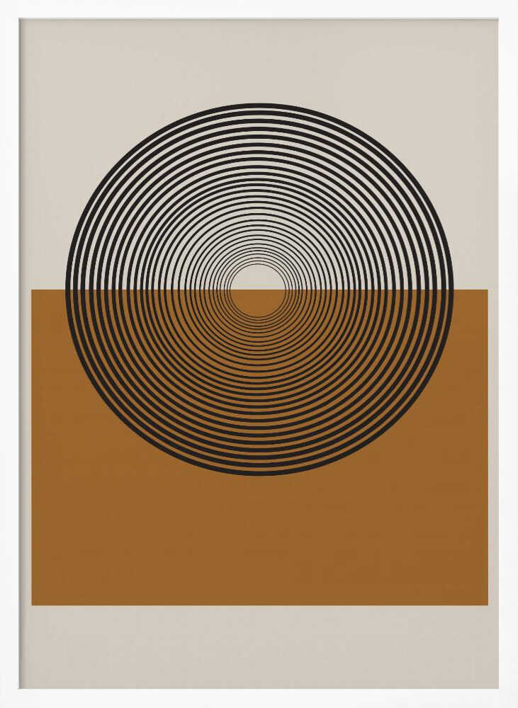 Concentric Reflections Art Print UK — Abstract Calm Wall Art — Bedroom — Wall It All Prints