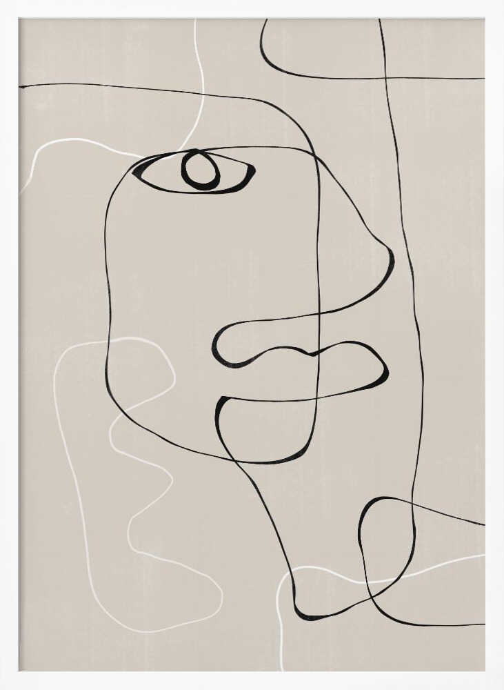 Line Expression Art Print UK — Abstract Minimal Wall Art — Office — Wall It All Prints