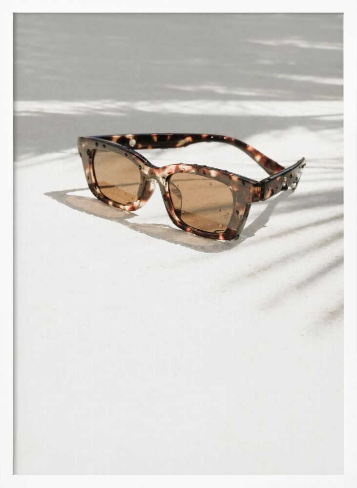 Stylish Summer Sunglasses Art Print UK — Dark Moody Vibrant Wall Art — Living Room — Wall It All Prints