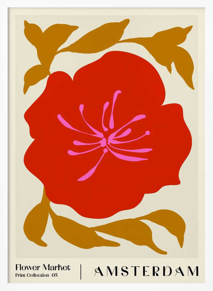 Flower Market. Amsterdam Art Print UK — Botanical Vibrant Wall Art — Office — Wall It All Prints
