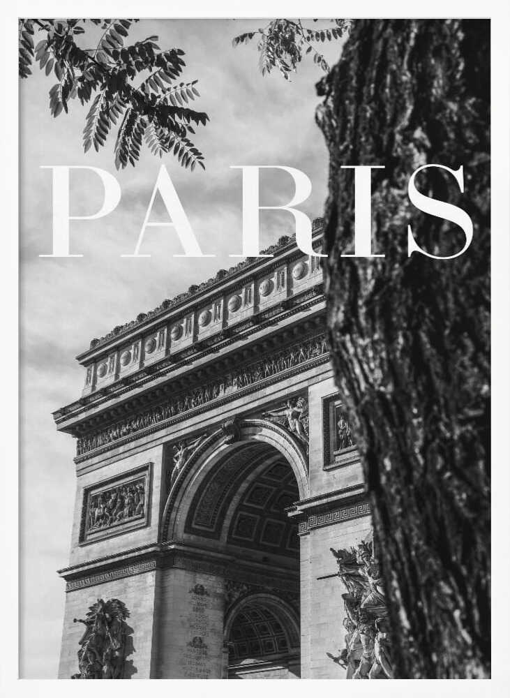 Paris Arc de Triomphe Art Print UK — City Dark Wall Art — Living Room — Wall It All Prints