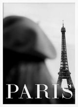 Classic Paris Tower View Art Print UK — Portrait Dark Wall Art — Living Room — Wall It All Prints
