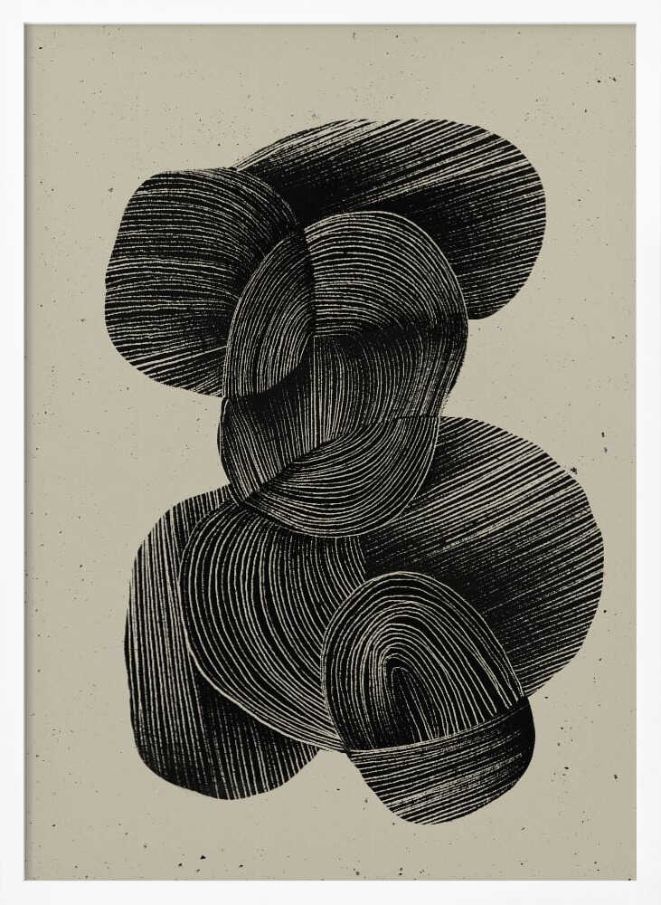 Fluid Echoes Art Print UK — Abstract Dark Wall Art — Office — Wall It All Prints