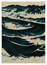 Turbulent Waves Art Print UK — Japanese Calm Wall Art — Living Room — Wall It All Prints