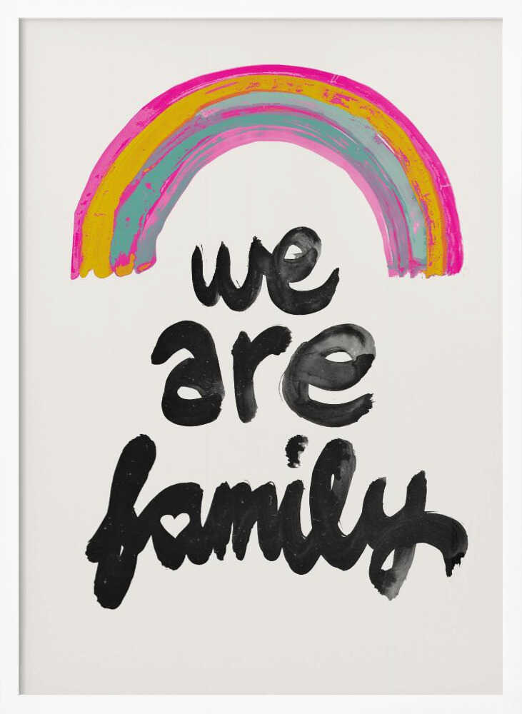 Rainbow Unity Art Print UK — Abstract Vibrant Wall Art — Living Room — Wall It All Prints