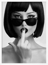 Chic Bob Silence Art Print UK — Portrait Vibrant Wall Art — Living Room — Wall It All Prints
