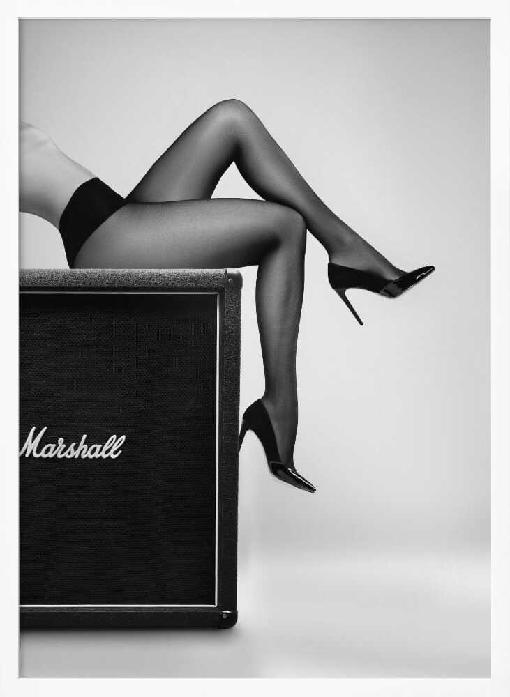 High Heels Rock Style Art Print UK — Portrait Vibrant Wall Art — Living Room — Wall It All Prints