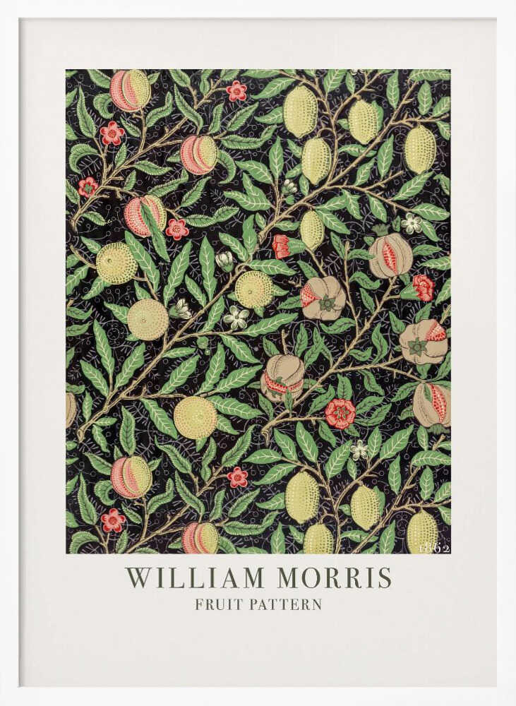 Fruit Pattern Art Print UK — Botanical Fresh Wall Art — Living Room — Wall It All Prints