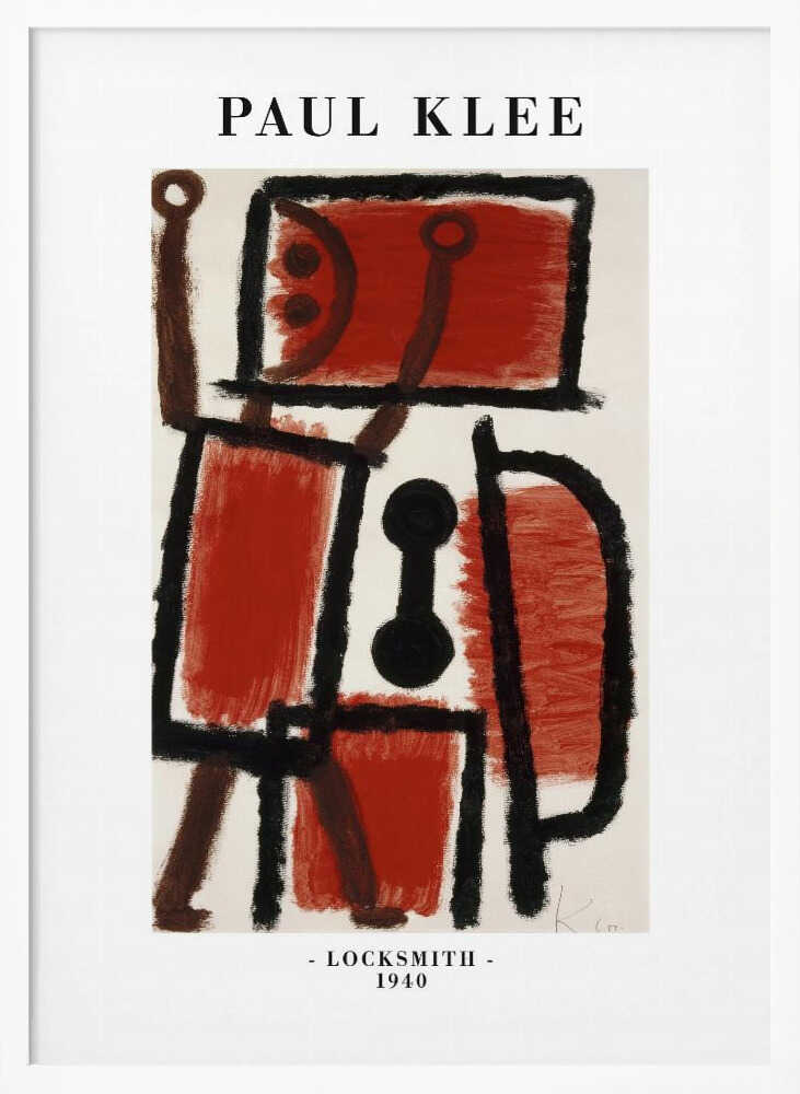 Locksmith 1940 Art Print UK — Abstract Vibrant Wall Art — Living Room — Wall It All Prints