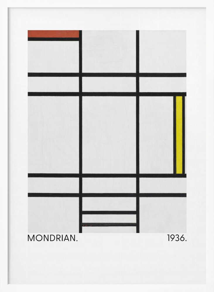 Composition in White, Red, and Yellow 1936
