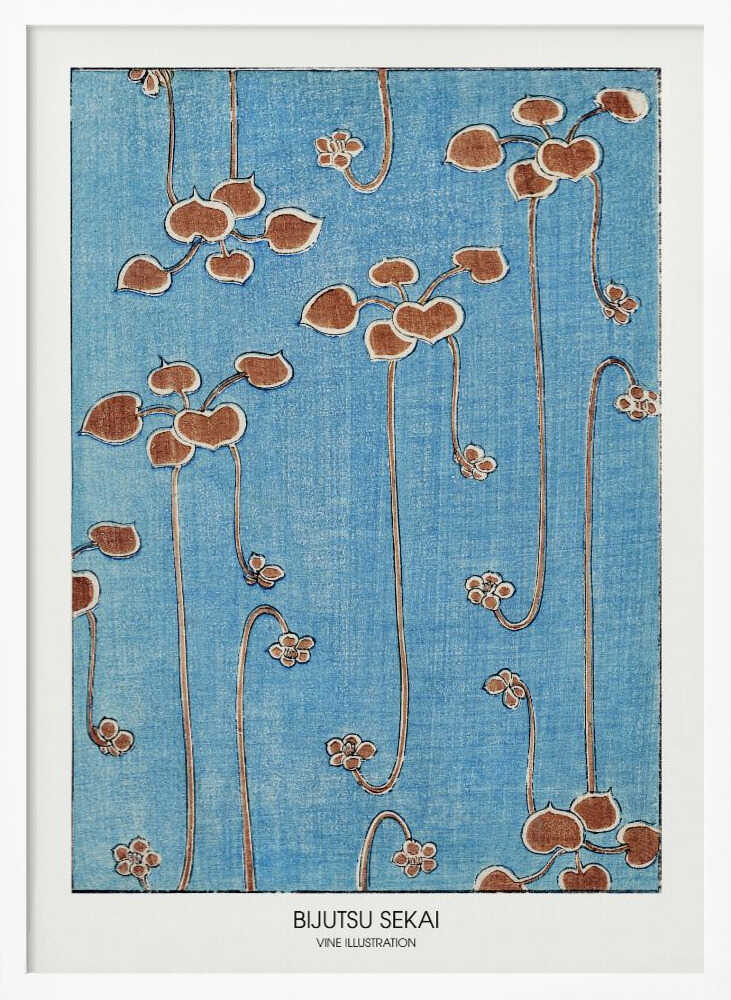 Vine Illustration Art Print UK — Japanese Fresh Wall Art — Living Room — Wall It All Prints