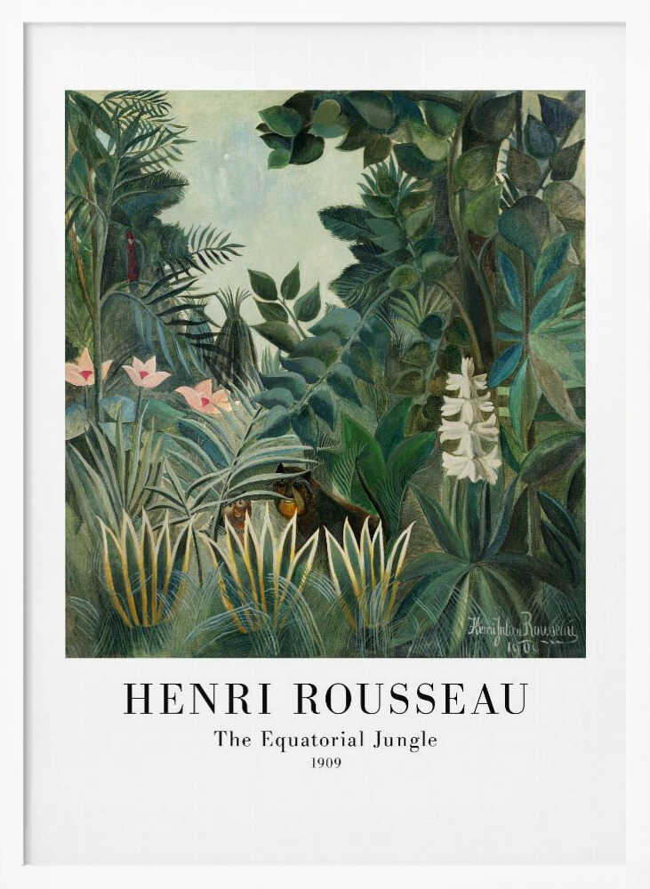 The Equatorial Jungle Art Print UK — Landscape Fresh Wall Art — Living Room — Wall It All Prints