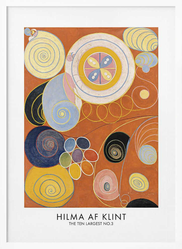The Ten Largest No.3 Poster Art Print UK — Abstract Vibrant Wall Art — Living Room — Wall It All Prints