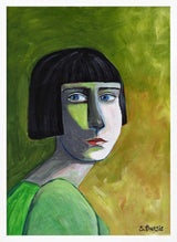 Green Bob Woman