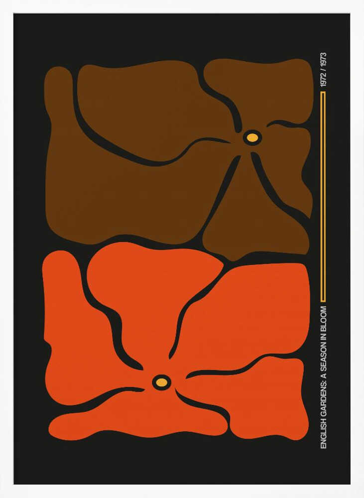 Abstract Floral Blooms Art Print UK — Botanical Fresh Wall Art — Living Room — Wall It All Prints
