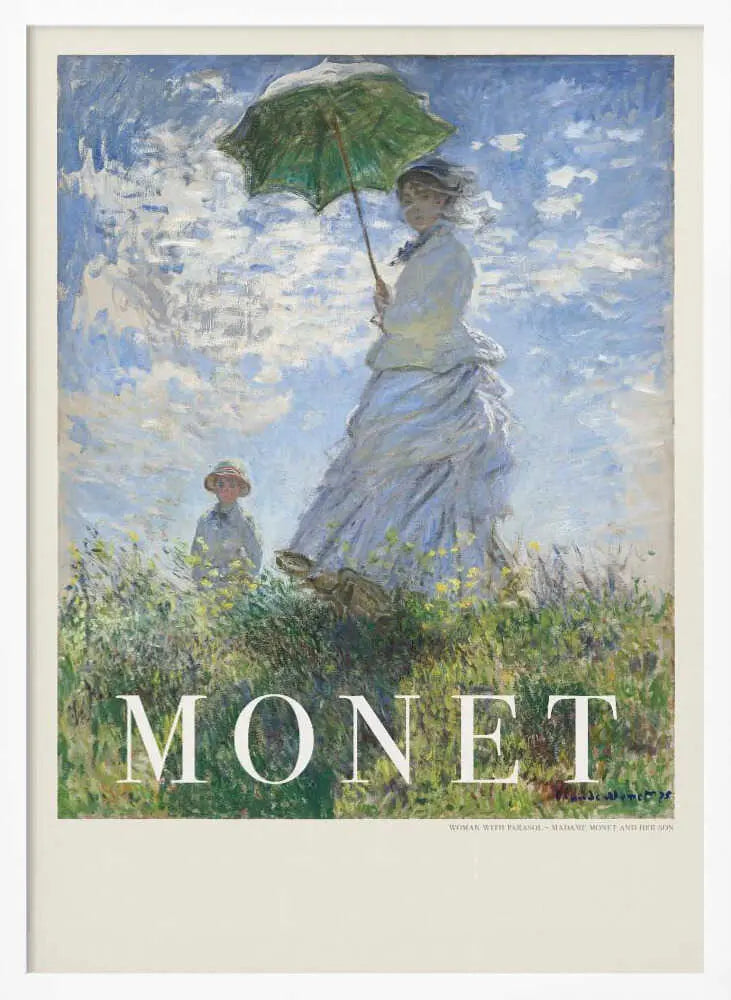 Woman With Parasol Claude Monet
