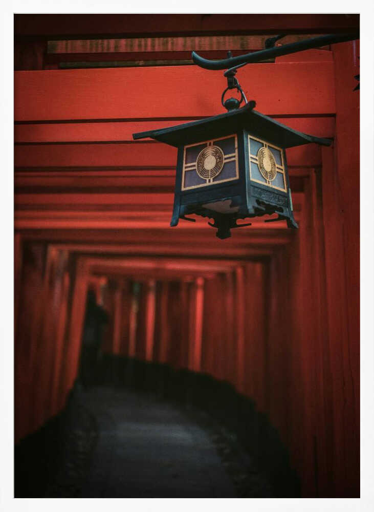 Mystical Japanese Torii Path Art Print UK — Japanese Vibrant Wall Art — Office — Wall It All Prints