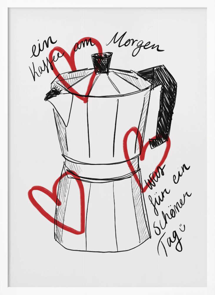 Morning Brew Art Print UK — Abstract Vibrant Wall Art — Kitchen — Wall It All Prints