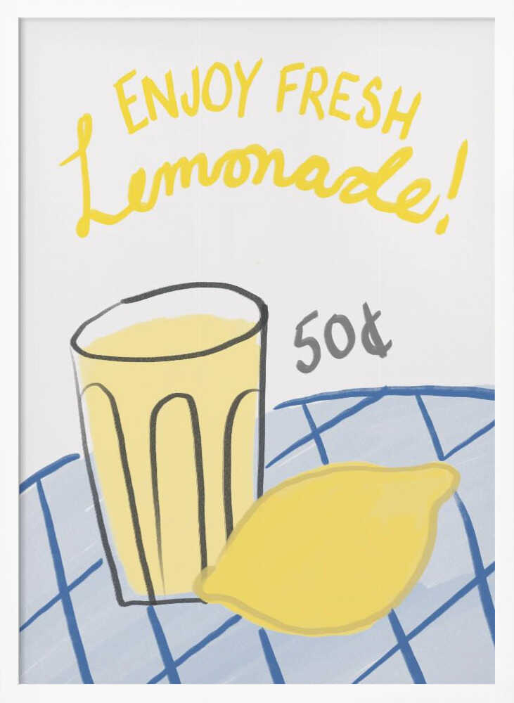 Refreshing Sip Deal Art Print UK — Abstract Vibrant Wall Art — Kitchen — Wall It All Prints