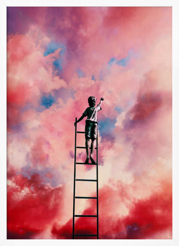 Cloud Painter Art Print UK — Portrait Vibrant Wall Art — Nursery — Wall It All Prints