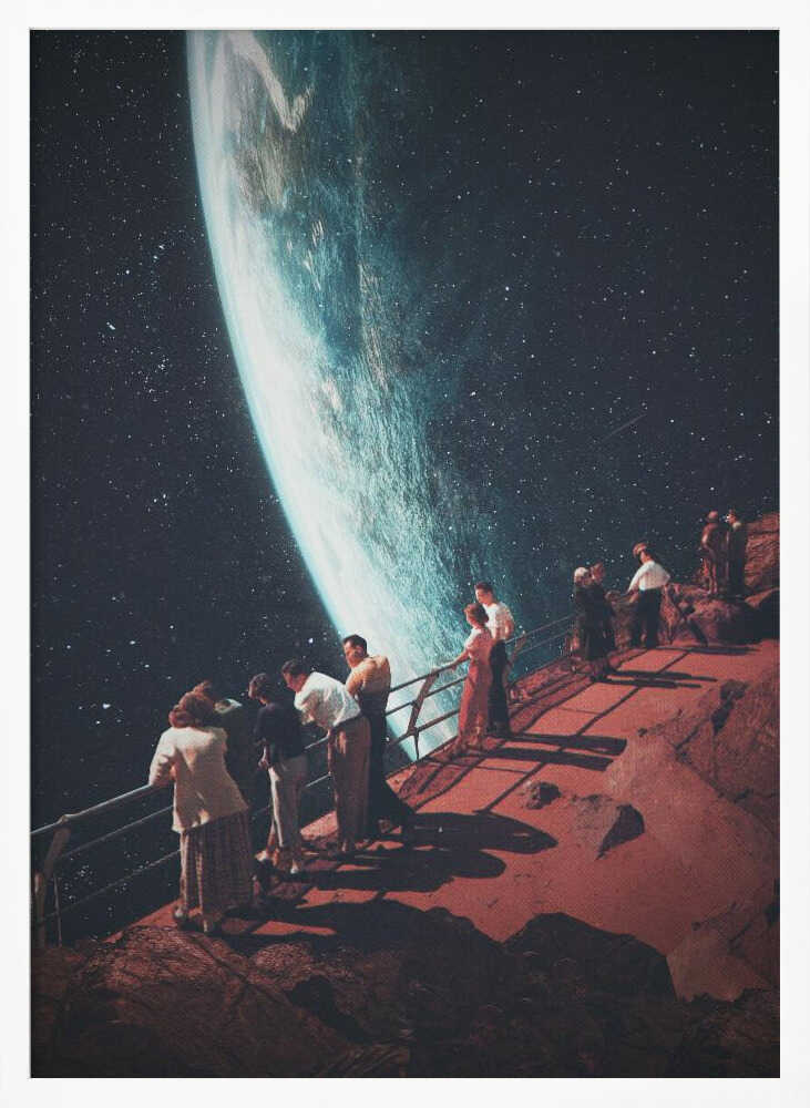Missing the Ones We Left Behind Art Print UK — Landscape Warm Wall Art — Bathroom — Wall It All Prints