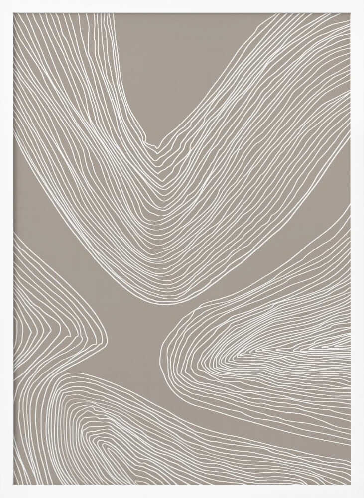 Flowing Abstract Lines Art Print UK — Abstract Minimal Wall Art — Office — Wall It All Prints