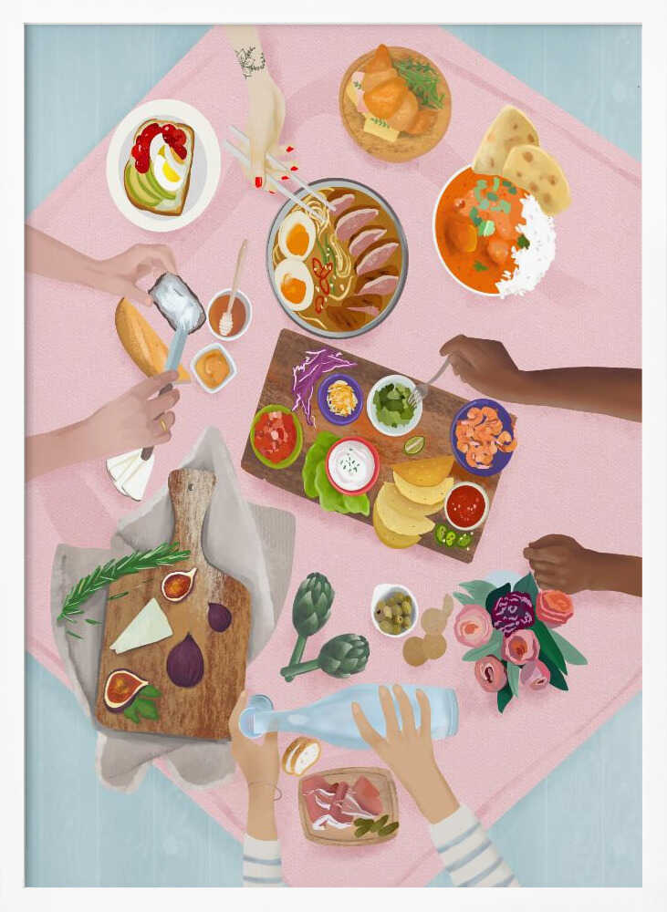 Brunch Art Print UK — Japanese Fresh Wall Art — Kitchen — Wall It All Prints