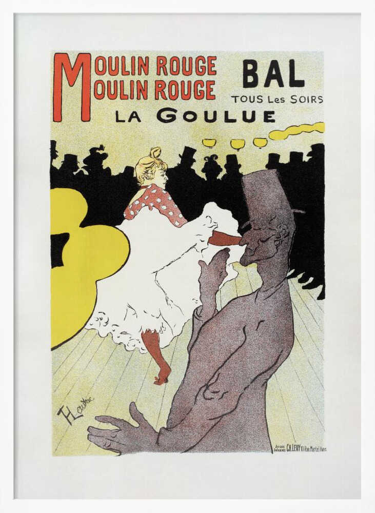 Affiche Pour Le Moulin Rouge la Goulue (1898