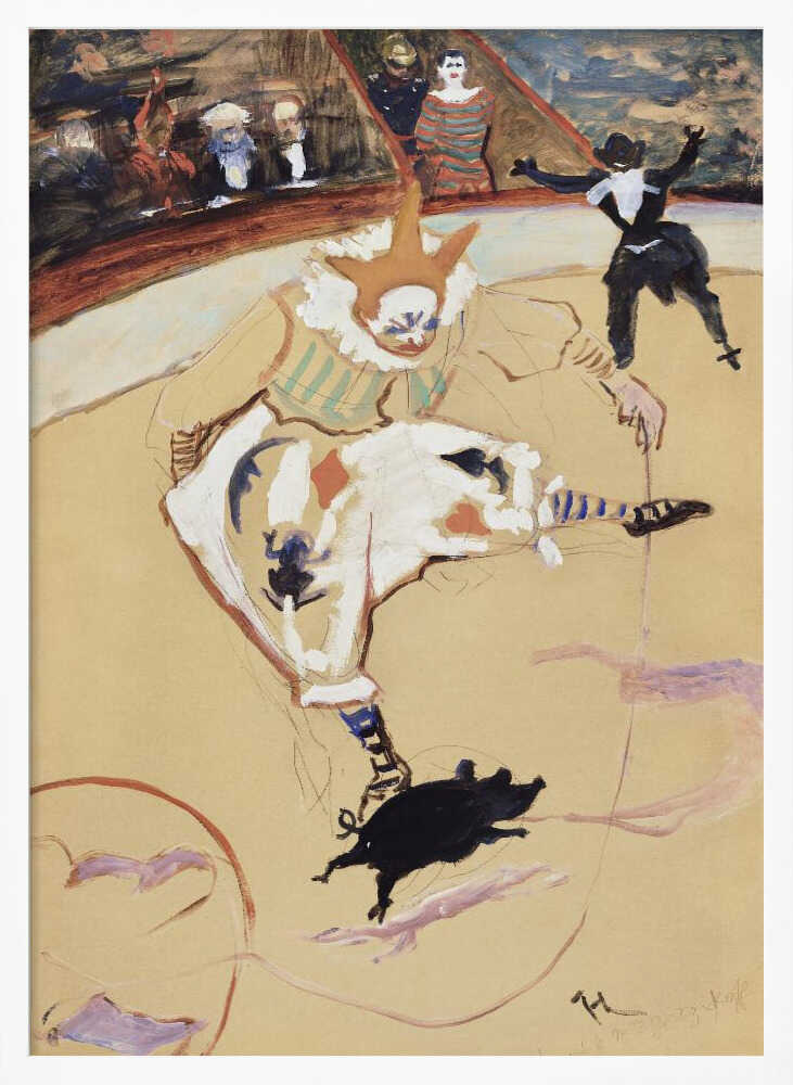 At the Circus Fernando Medrano With a Piglet (ca. 1889)