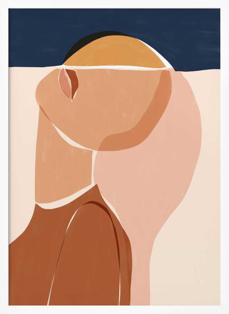 Half Face Half Sun Art Print UK — Abstract Vibrant Wall Art — Living Room — Wall It All Prints