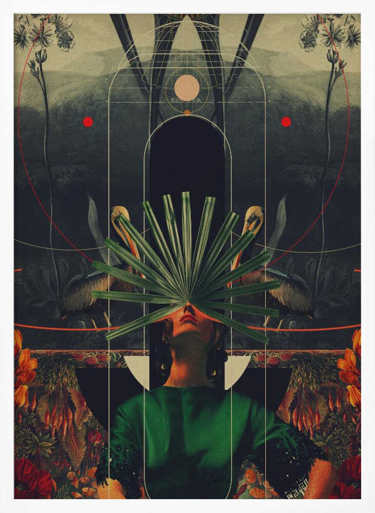 She Saw the Equator Art Print UK — Botanical Fresh Wall Art — Living Room — Wall It All Prints