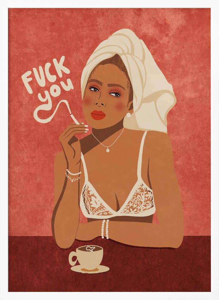 Fuck you Art Print UK — Portrait Vibrant Wall Art — Kitchen — Wall It All Prints