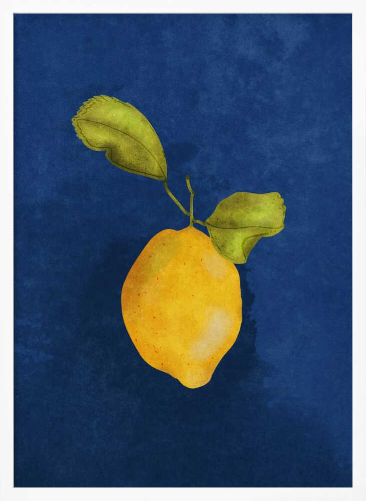 Just a little lemon Art Print UK — Botanical Vibrant Wall Art — Kitchen — Wall It All Prints