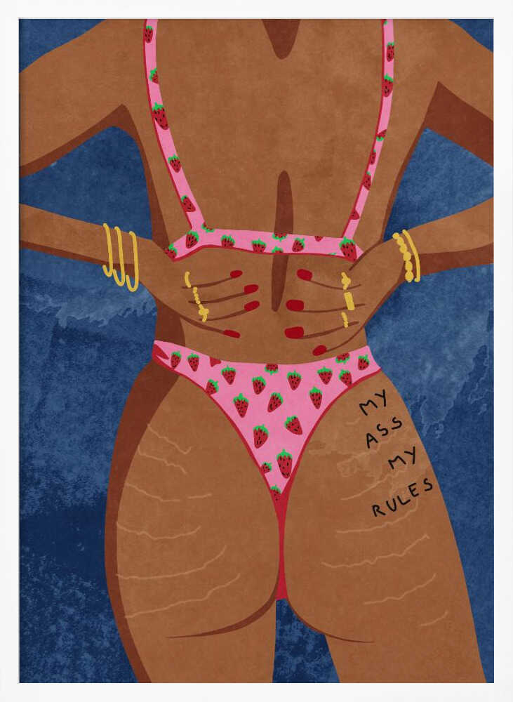 My ass my rules Art Print UK — Abstract Vibrant Wall Art — Kitchen — Wall It All Prints