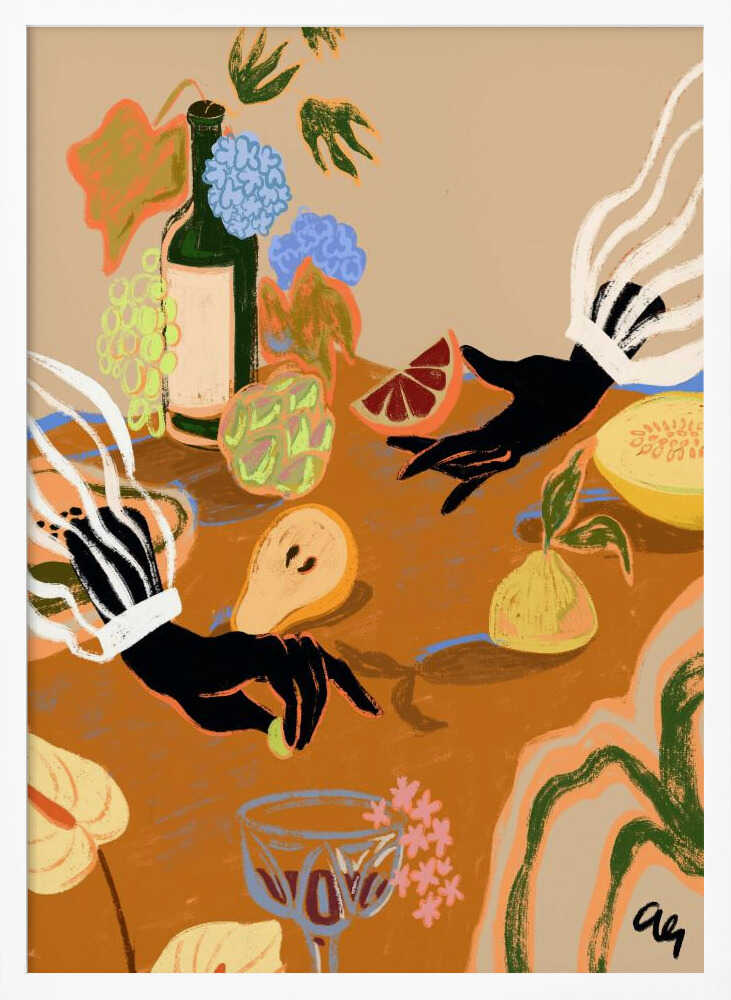 Handful of Love Art Print UK — Food Vibrant Wall Art — Kitchen — Wall It All Prints
