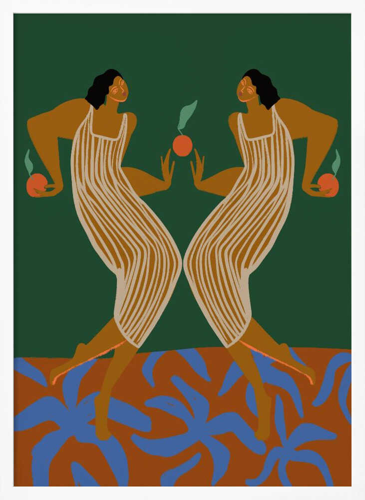 Mirror Art Print UK — Abstract Vibrant Wall Art — Kitchen — Wall It All Prints