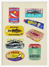 Vintage Seafood Cans