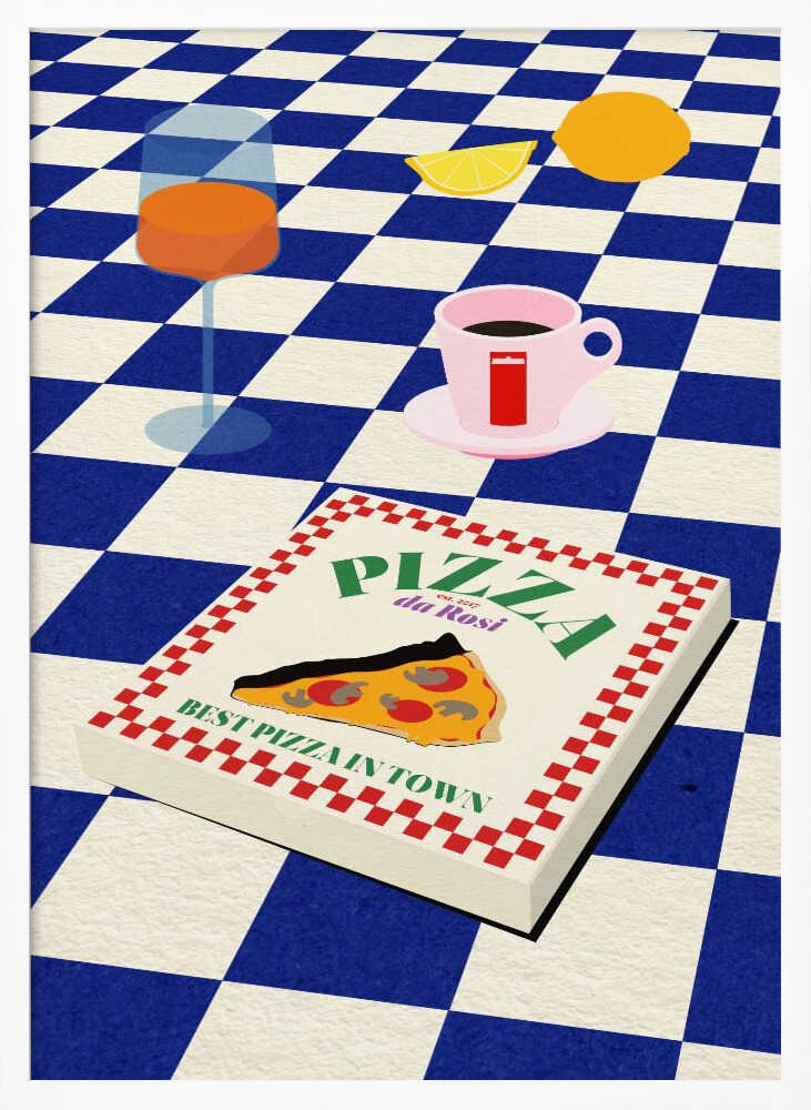 The Italian Menu Art Print UK — Food Vibrant Wall Art — Kitchen — Wall It All Prints