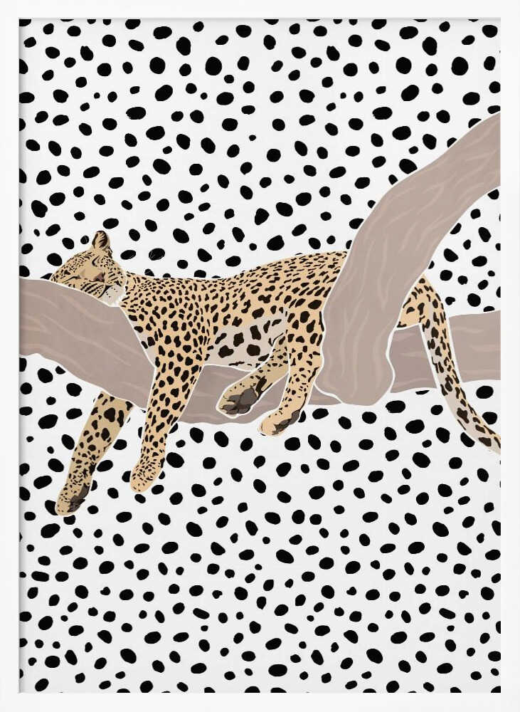 Resting Leopard Spots Art Print UK — Abstract Vibrant Wall Art — Nursery — Wall It All Prints